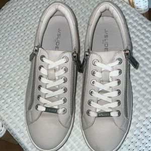 Jslides Harling zip platform sneaker-ivory leather